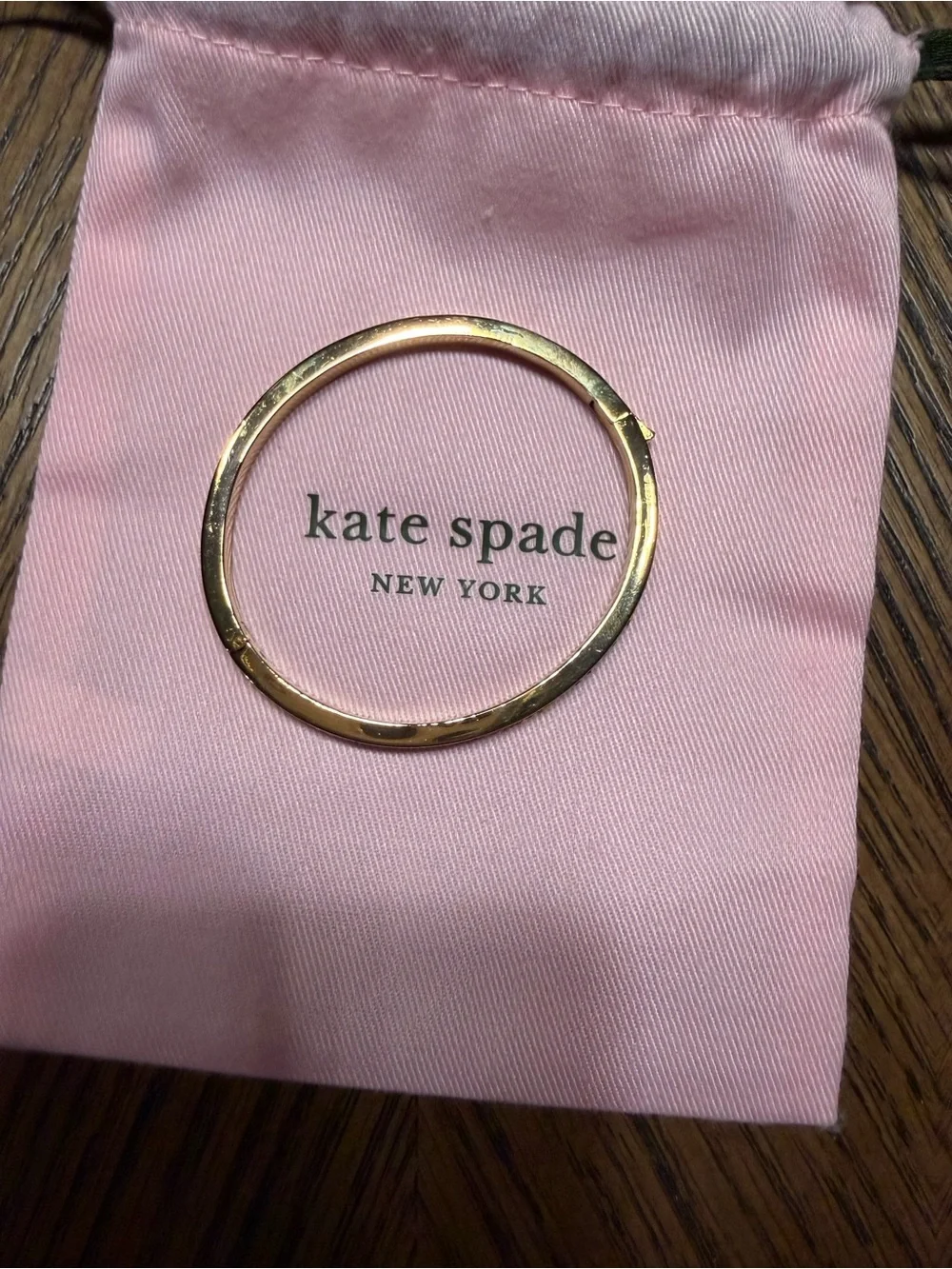kate spade Gold Rainbow Crystal Slim Bangle Bracelet
